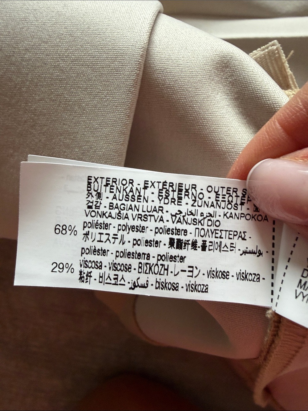 Zara Tan Pleated Dress Medium NWOT - Picture 7 of 7